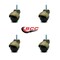 Service Caster 2 Inch Antique Brass Hooded 3/8 Inch Threaded Stem Ball Casters SCC, 4PK SCC-TS01S20-POS-WA-38-4 - alternate 6